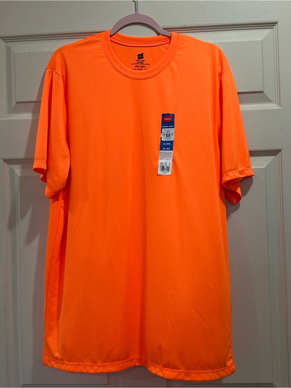 Hanes Men's High-Vis Orange Short Sleeve Performance Tee